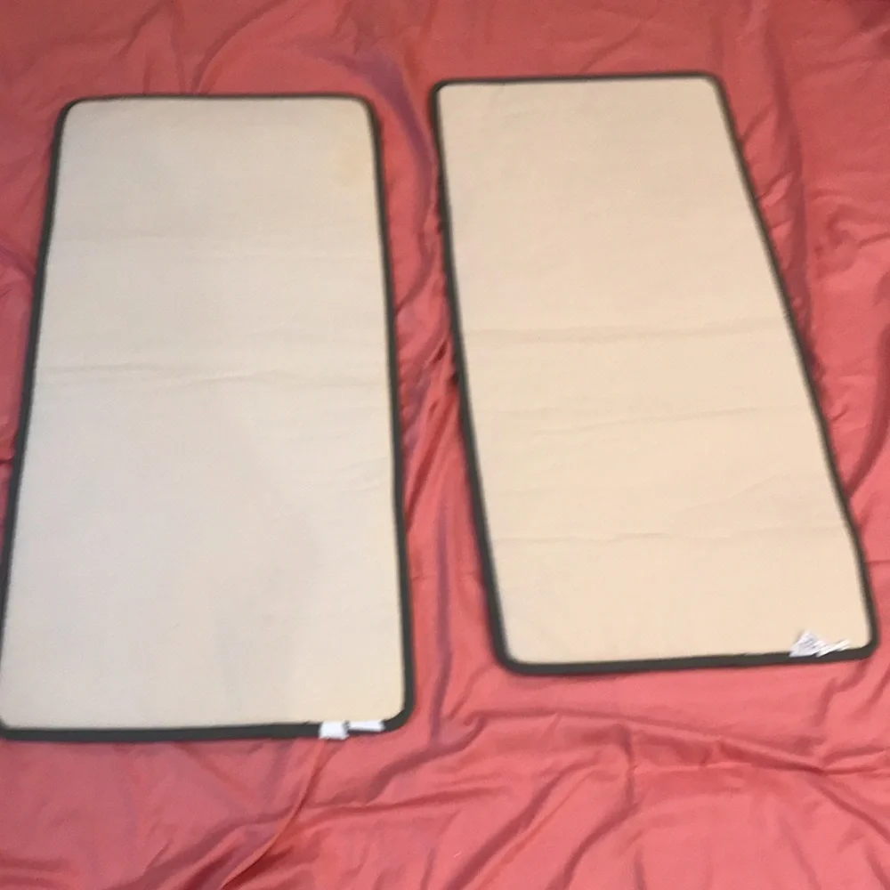 Rug Memory Foam Rugs with Swirl Pattern Green Set of 2